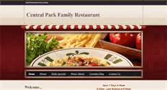 Desktop Screenshot of centralparkfamilyrestaurant.com